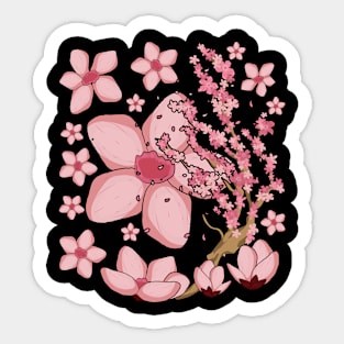 Japanese Cherry Blossom Pink Flower Japan Sakura Sticker